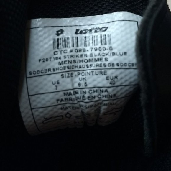 Lotto Striker Soccer Cleats, Soccer Shoes, Size 7 Mens - Picture 5 of 8